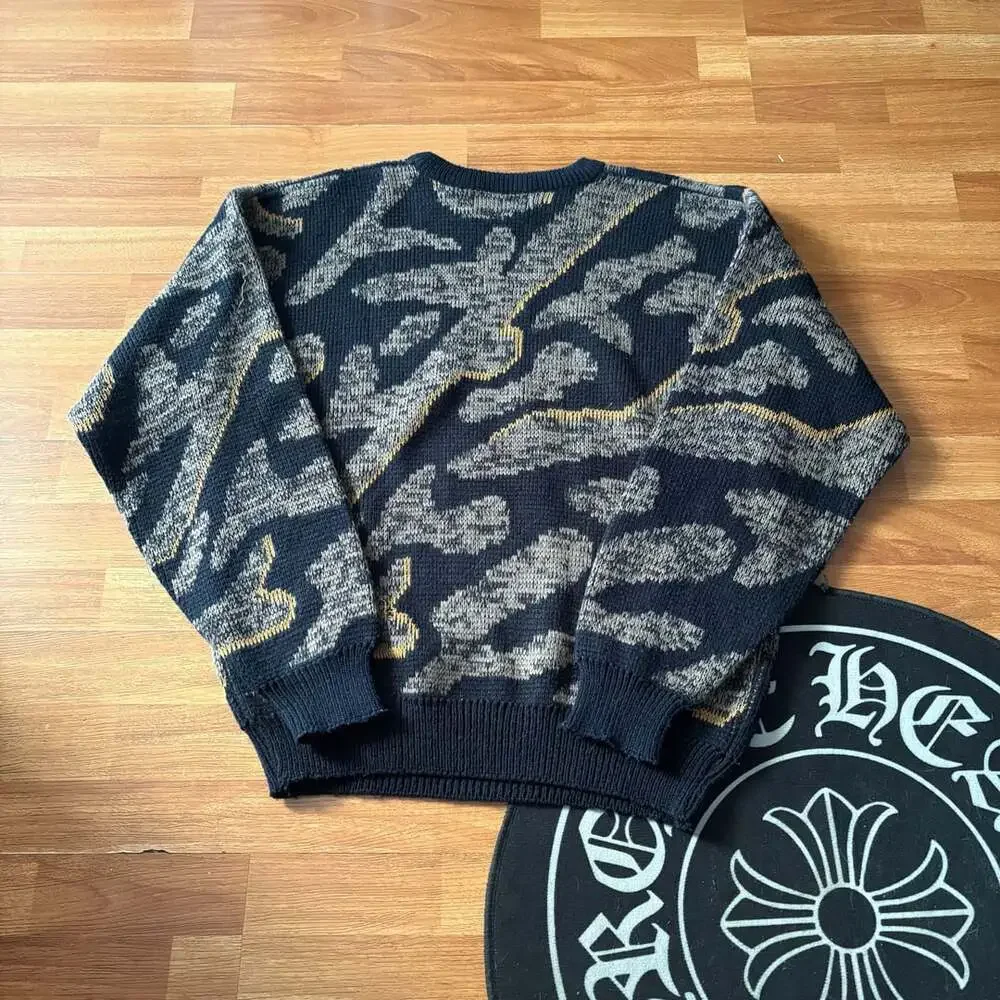Marquis Vintage Abstract Crewneck Sweater Size L